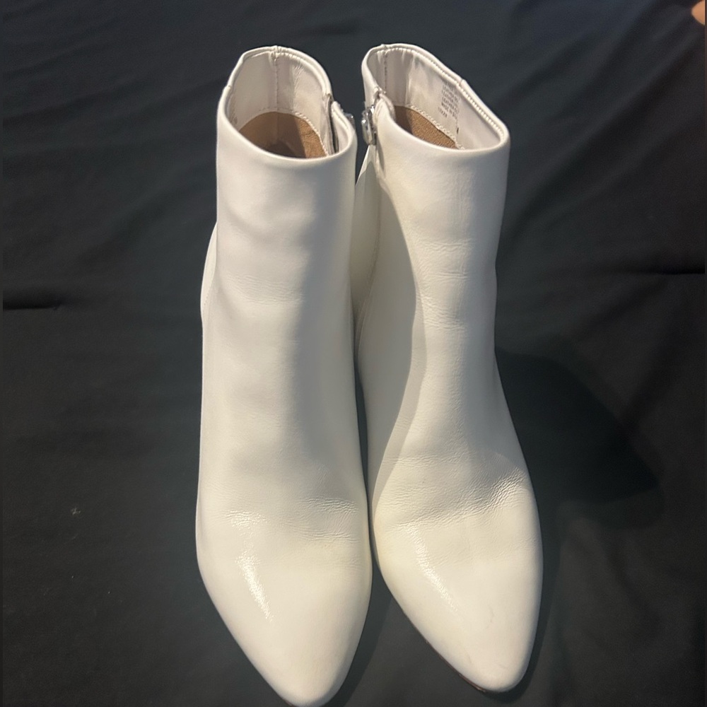 Womens white booties